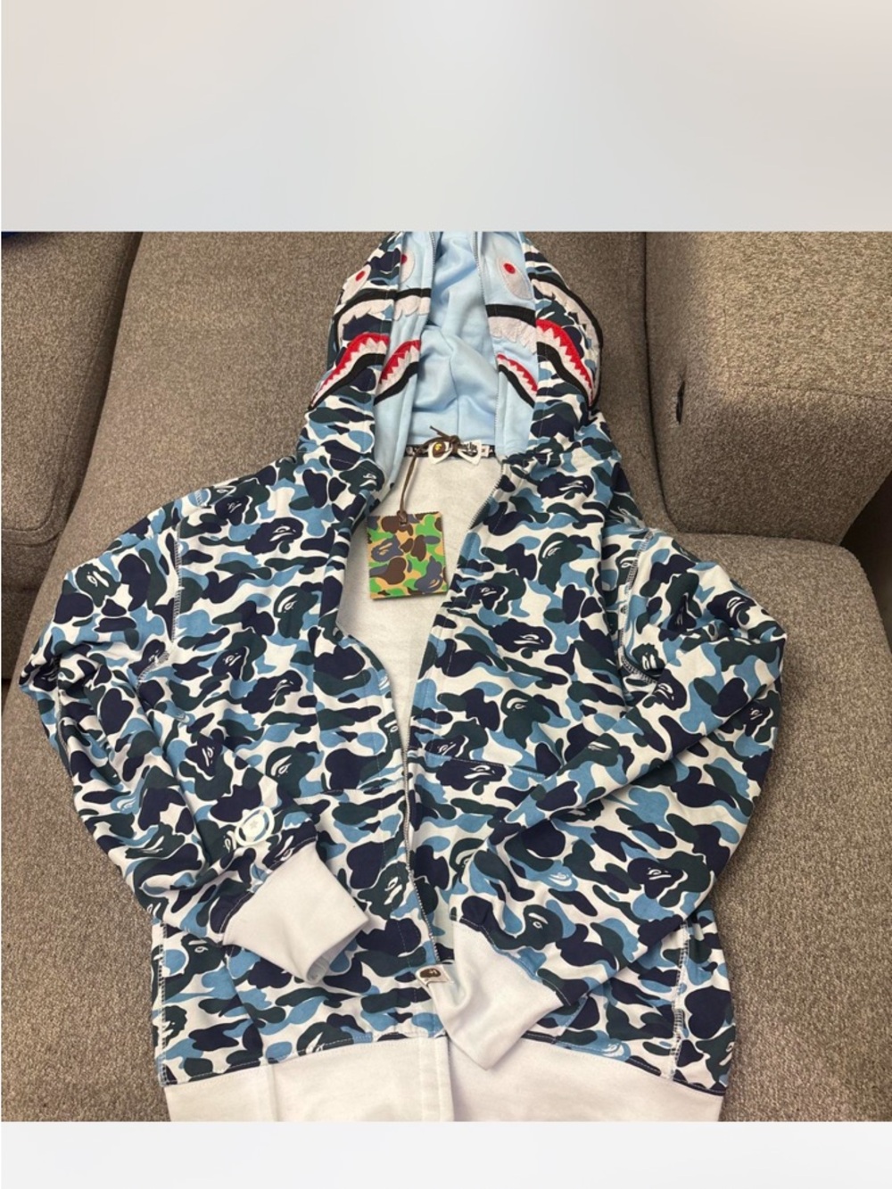 Bape Shark Blue Hoodie